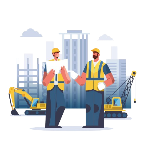 Interactive carousel ad showcasing multiple contractor services and recent projects
